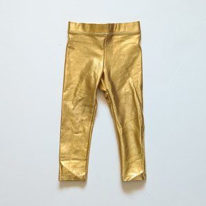 Crewcuts size 2 Gold Leggings